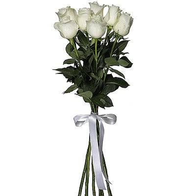 7 элитных белых роз 7 элитных белых роз